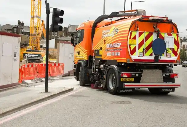 Industrial site sweeping in Croydon